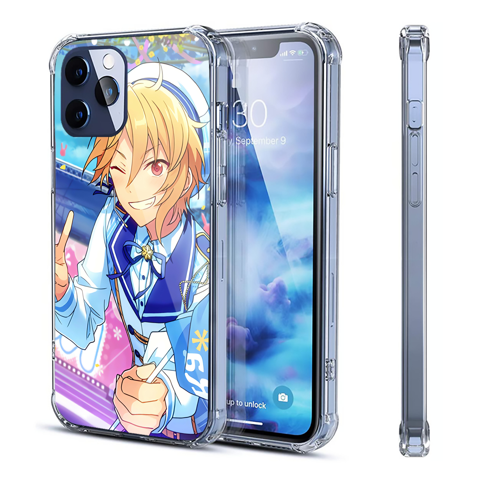（画像用） あんさんぶるスターズ! Ensemble Stars 【iPhone 12シリーズ対応】透明スマホケース（クリアソフトケース）